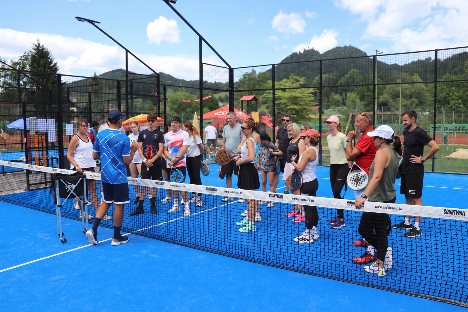 Gruppe beim Padel Sunday